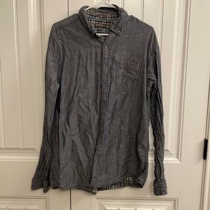 Eddie Bauer Tall large button up shirt. Denim colored